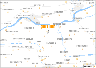 map of Quitman