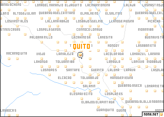 map of Quito