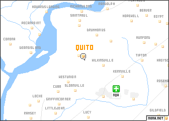 map of Quito