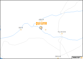map of Quiuña