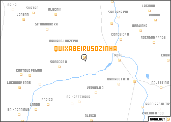 map of Quixabeiru Sozinha