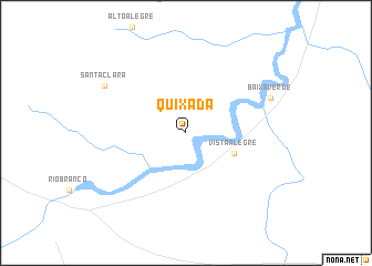 map of Quixadá