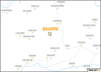 map of Qujiang