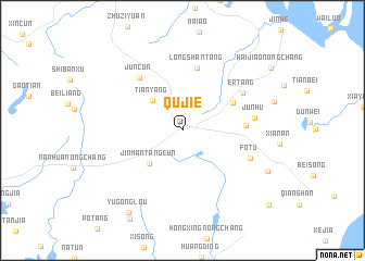 map of Qujie