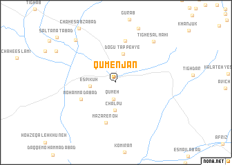 map of Qūmenjān