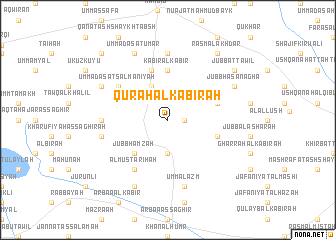 map of Qur‘ah al Kabīrah