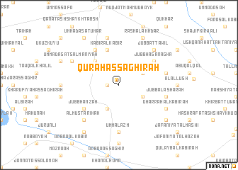 map of Qur‘ah aş Şaghīrah