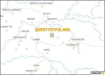 map of Qurayyat Falḩah