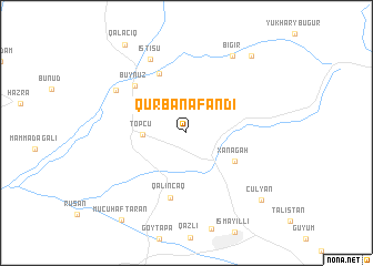 map of Qurbanǝfǝndi