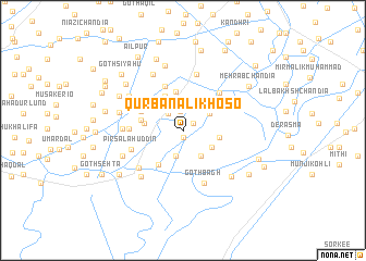 map of Qurbān Ali Khoso