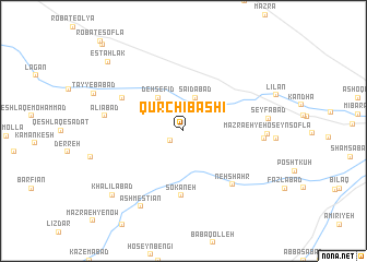 map of Qūrchī Bāshī