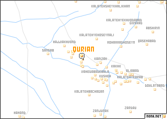 map of Qūrīān