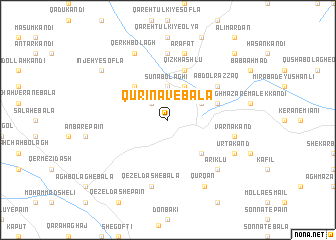 map of Qūrīnāv-e Bālā