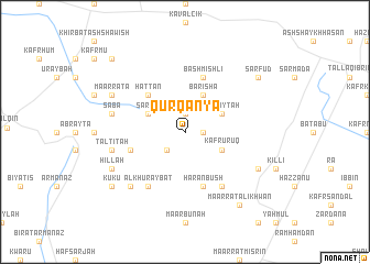 map of Qūrqānyā