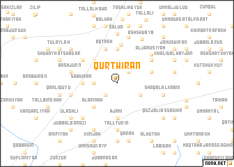 map of Qurţ Wīrān