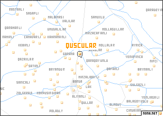 map of Quşçular