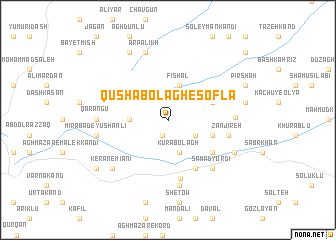 map of Qūshā Bolāgh-e Soflá