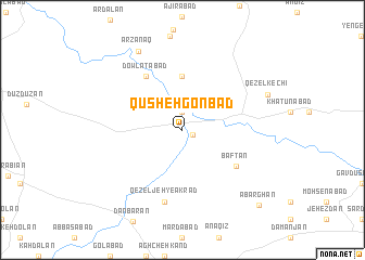 map of Qūsheh Gonbad