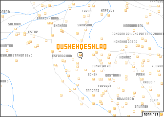 map of Qūsheh Qeshlāq