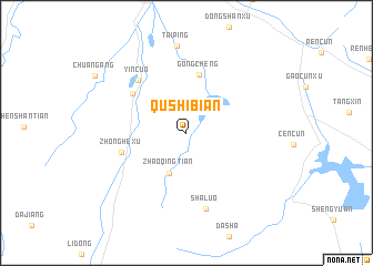 map of Qushibian