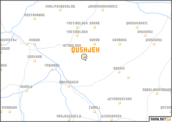 map of Qūshjeh