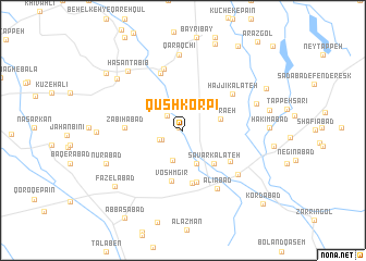 map of Qūshkorpī