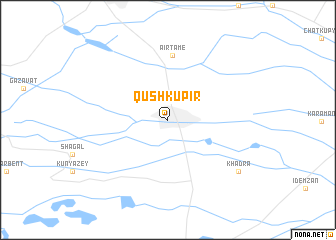 map of Qŭshkŭpir