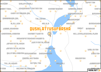 map of Qushlat Yūsuf Bāshā