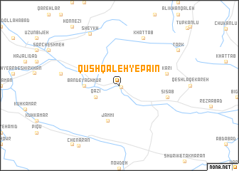 map of Qūsh Qal‘eh-ye Pā\