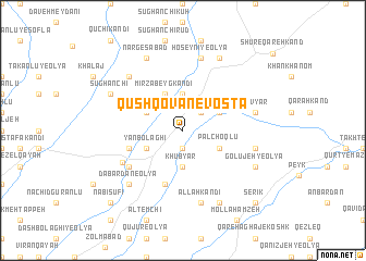 map of Qūshqovān-e Vosţá