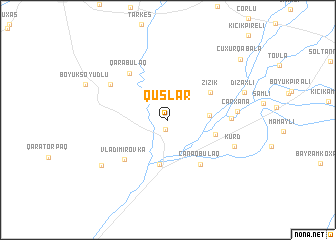 map of Quşlar