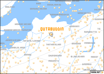 map of Qutabuddin