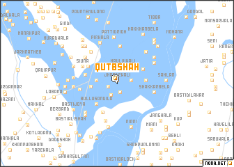 map of Qutb Shāh