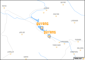 map of Quyang