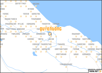 map of Quyên Dông