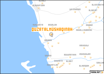 map of Quz‘at al Mushāqinah