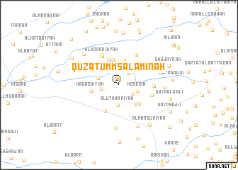 map of Quz‘at Umm Salāminah