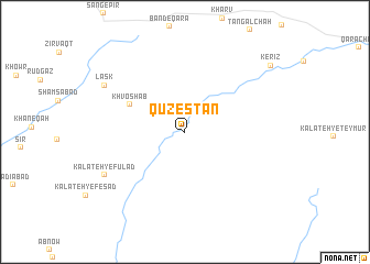 map of Qūzestān