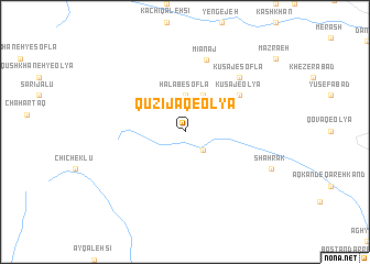 map of Qūzījāq-e ‘Olyā