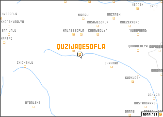 map of Qūzījāq-e Soflá