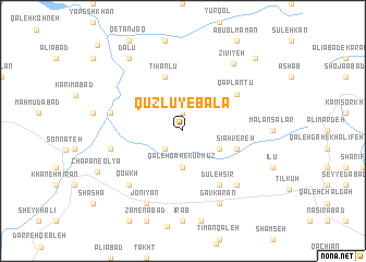 map of Qūzlū-ye Bālā