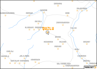map of Qūzlū