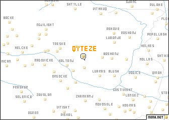 map of Qytezë