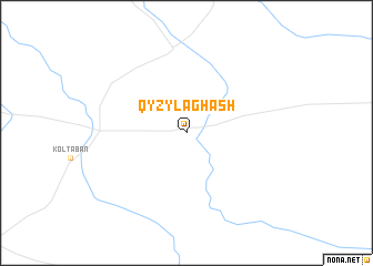 map of Qyzylaghash