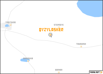 map of Qyzyläsker