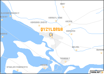 map of Qyzylorda