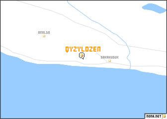 map of Qyzylözen