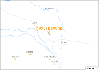 map of Qyzylqayyng