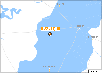 map of Qyzylqum