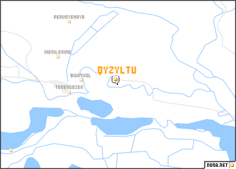 map of Qyzyltū
